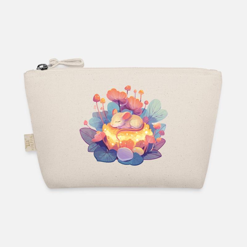 Schläfrige Maus im Honigwald Bio-Täschchen