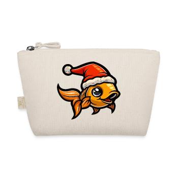 Goldfish Christmas - Organic Pouch - nature - Front