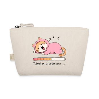 Chat réveil en chargement - Trousse biologique - nature - Devant
