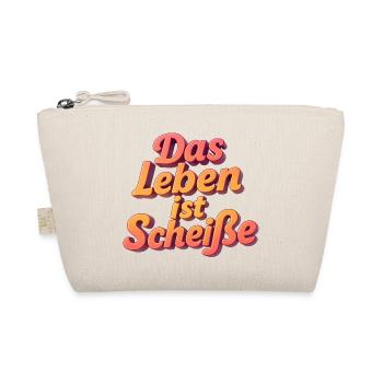 Das Leben ist Scheiße - Bio-Täschchen - Natur - Vorne