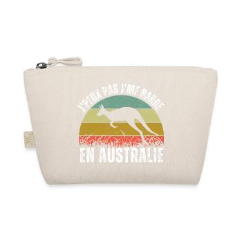I Can't I Leave In Australia Retro Gift - Organic Pouch - nature - Front