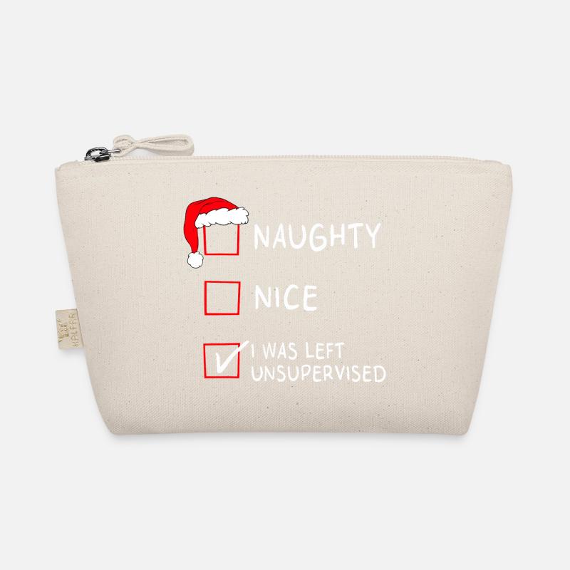Naughty Nice – I Was Left Unsupervised Christmas Organic Pouch