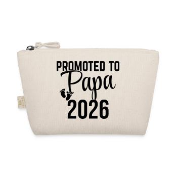 Promoted to Dad 2026 – Father-to-be Design - Organic Pouch - nature - Front