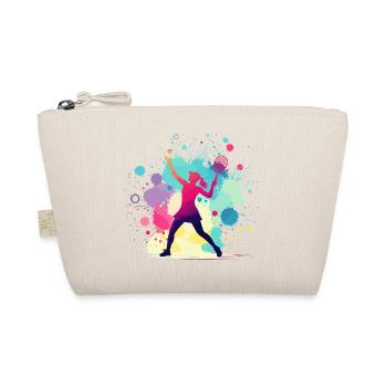 Tennis, Joueuse de tennis féminine, Graphique de tennis - Trousse biologique - nature - Devant