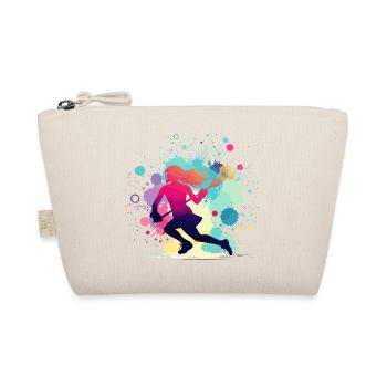 Lacrosse, Lacrosse Player Woman, Lacrosse Graphic - Organic Pouch - nature - Front