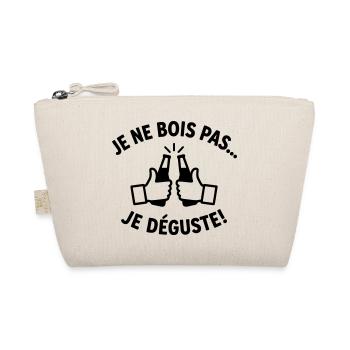 Je Ne Bois Pas Je Déguste Humour Bière - Trousse biologique - nature - Devant