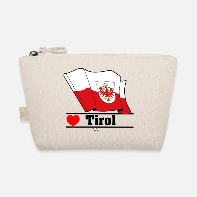 Drapeau du Tyrol avec cœur Trousse biologique