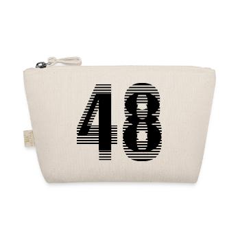 48 Racing Number – Motorsport Passion - Organic Pouch - nature - Front