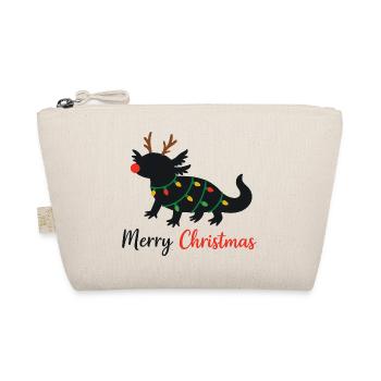 Axolotl Christmas Winter Animals Axolotls - Organic Pouch - nature - Front