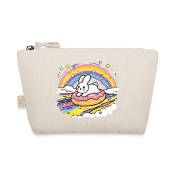 Lapin sur un arc-en-ciel de beignets - Trousse biologique - nature - Devant