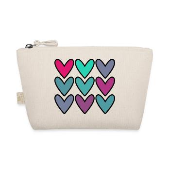 VALENTINE'S DAY. HEART. I LOVE YOU. I LOVE YOU - Organic Pouch - nature - Front