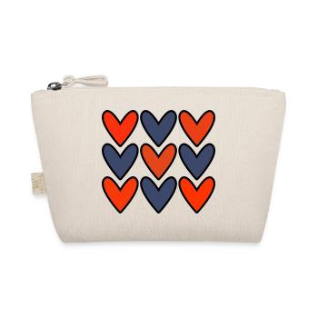 VALENTINE'S DAY. HEART. I LOVE YOU. I LOVE YOU - Organic Pouch - nature - Front