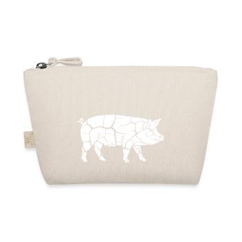 Pig Mosaic Sliver Art Vector - Organic Pouch - nature - Front