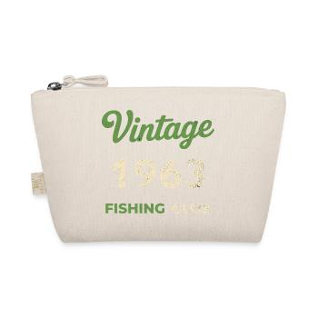 Vintage 1963 – Fishing Club Retro Birth Year - Organic Pouch - nature - Front