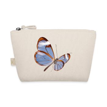 Glasswing Butterfly Transparent Design - Organic Pouch - nature - Front