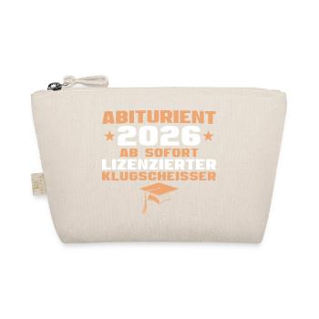 High School Graduate 2026 Graduation Abitur Gift - Organic Pouch - nature - Front
