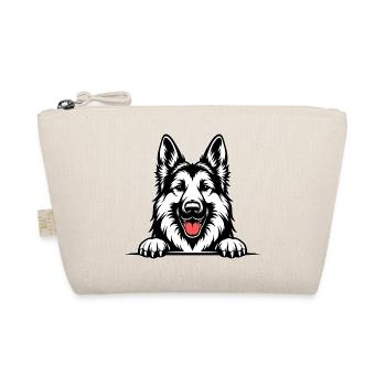 German Shepherd Portrait with Paws - Organic Pouch - nature - Front