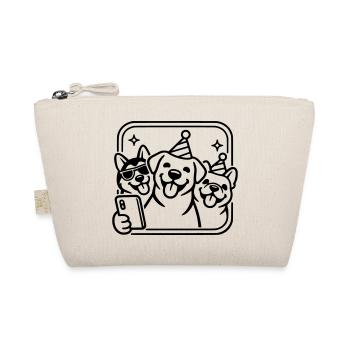 Chiens de fête Selfie Dessins en ligne minimalistes - Trousse biologique - nature - Devant