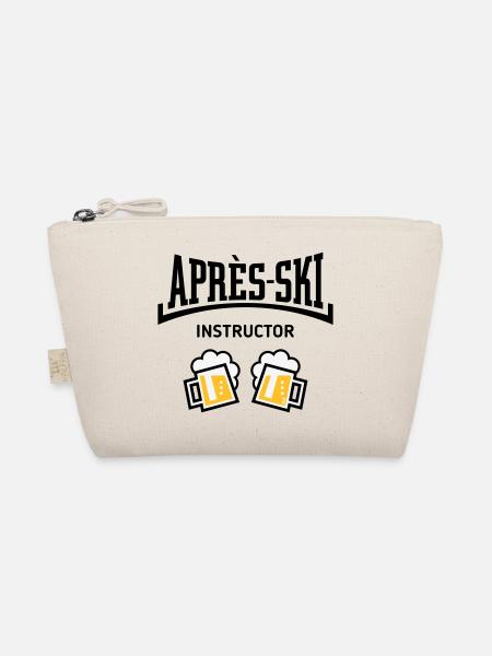 Après-Ski Instructor (Bier Apres Ski Konkav POS3C) - Bio-Täschchen - Natur - Vorne