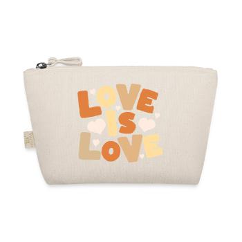 L’amour, c’est l’amour Lettres pastel - Trousse biologique - nature - Devant
