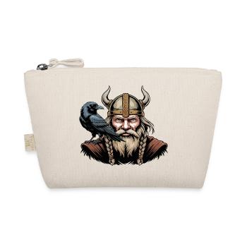 Wikinger Viking Legende Seemann Odin Rabe Kämpfer - Bio-Täschchen - Natur - Vorne