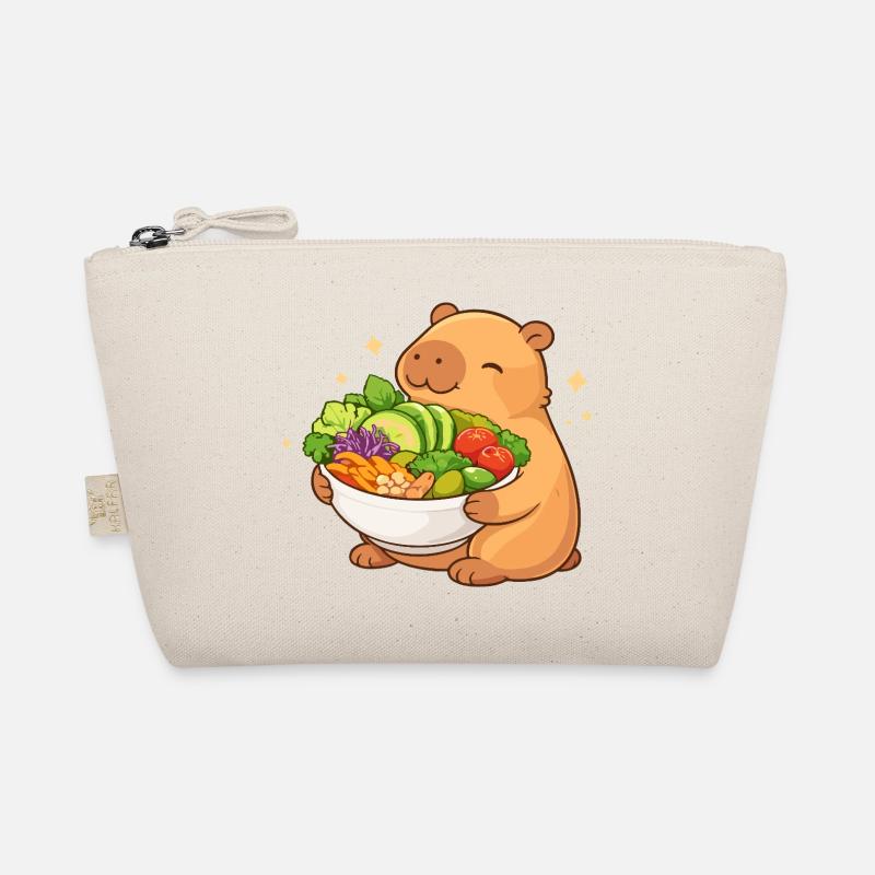 Chubby Capybara with Salad Bowl Organic Pouch