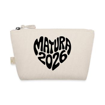 Matura 2026 Herz Form - Bio-Täschchen - Natur - Vorne