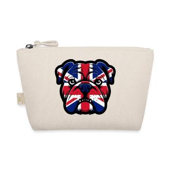 Portrait du bouledogue Union Jack - Trousse biologique - nature - Devant