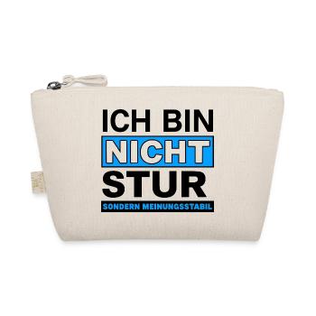 Nicht, sondern Meinungsstabil - Bio-Täschchen - Natur - Vorne
