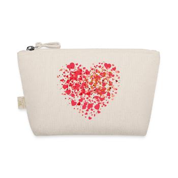 Mosaïque de cœurs de petits cœurs d’amour - Trousse biologique - nature - Devant