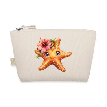 Étoile de mer douce avec fleur d’hibiscus - Trousse biologique - nature - Devant