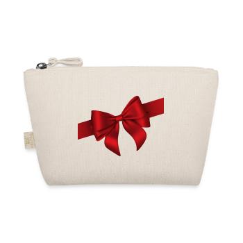 Red Bow Elegance - Bio-Täschchen - Natur - Vorne