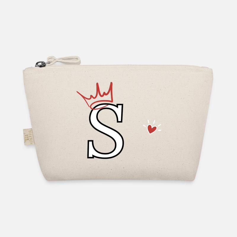 Buchstabe s Kronenherz Bio-Täschchen