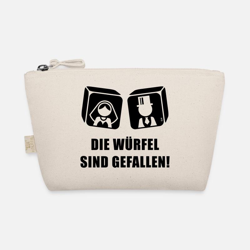 Die Würfel Sind Gefallen! JGA Hochzeit Brautpaar B - Bio-Täschchen - Natur