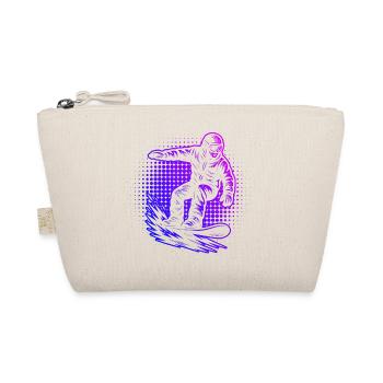 Classic snowboard motif - Organic Pouch - nature - Front