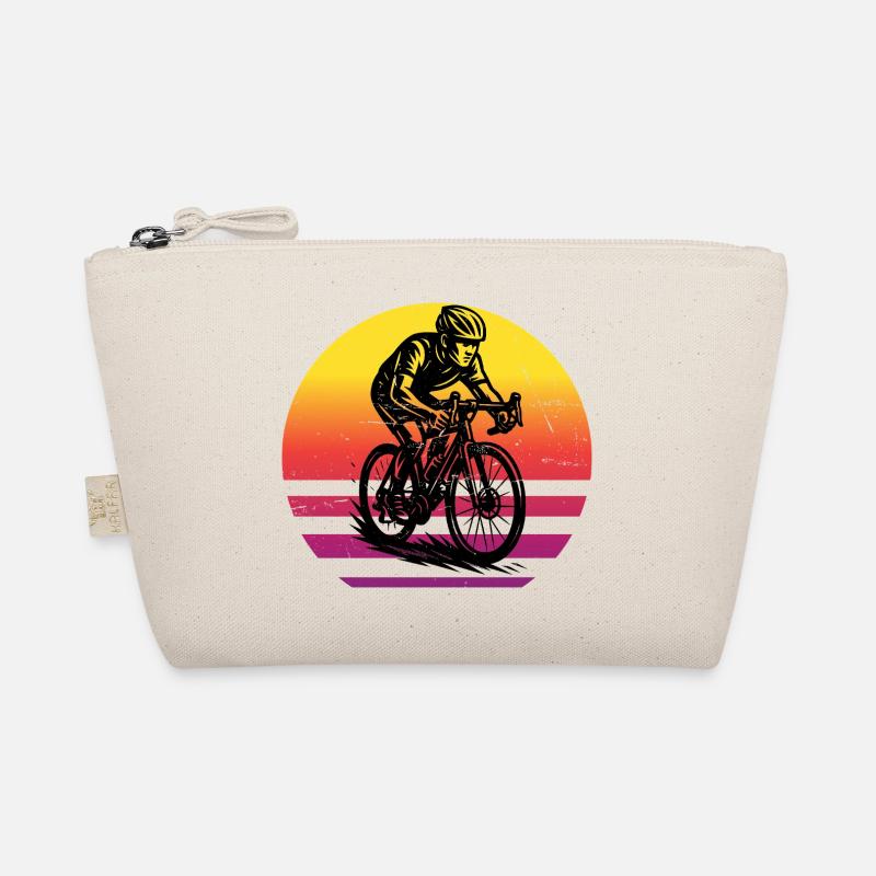 Motif minimaliste du vélo de route Trousse biologique