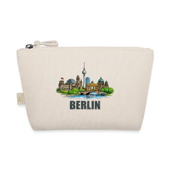 Berliner Skyline  - Bio-Täschchen - Natur - Vorne