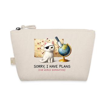 Evil Cat World Domination Plans - Organic Pouch - nature - Front