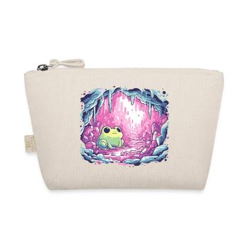 Frosch im pinken Kristallkessel - Bio-Täschchen - Natur - Vorne