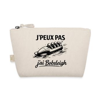Je peux pas j’ai bobsleigh – Humour sport d’hiver - Trousse biologique - nature - Devant