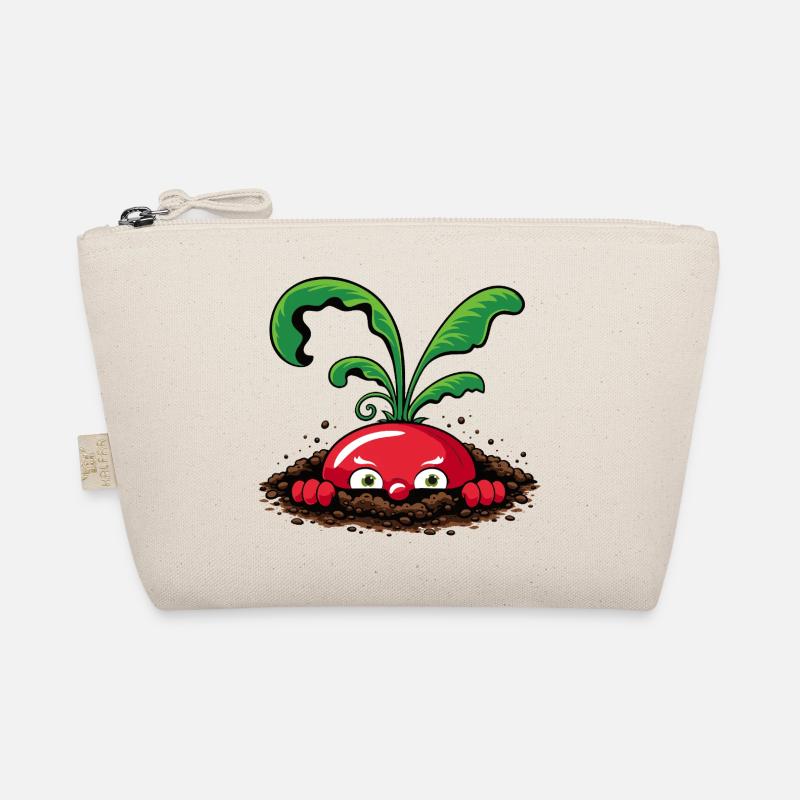 Neugieriges Radieschen aus der Erde  Bio-Täschchen