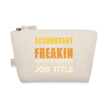 Buchhalterheld: Wunderwerk-Jobtitel - Organic Pouch - nature - Front