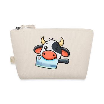 Cow Chef with Cleaver - Organic Pouch - nature - Front