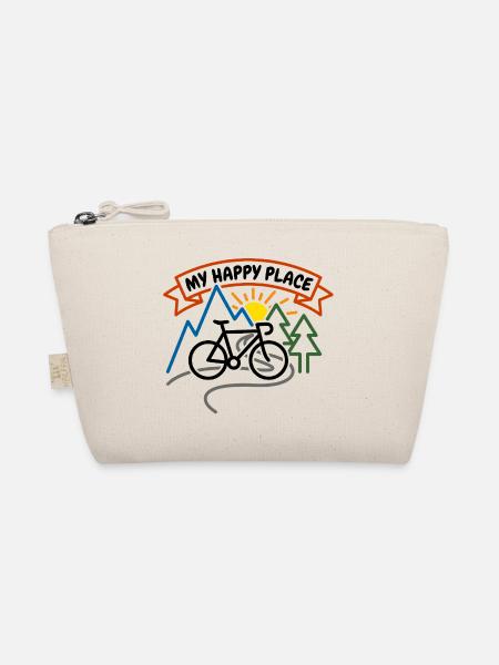 My Happy Place Bike Sunrise - Bio-Täschchen - Natur