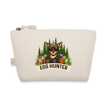 Egg Hunter Osterhase Frühling Eierfärben - Bio-Täschchen - Natur - Vorne