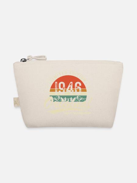 1946 Vintage Retro Geburtstagsgeschenk - Bio-Täschchen - Natur