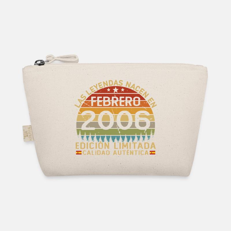 Februar 2006 Retro Vintage Geburtstagsgeschenk - Bio-Täschchen - Natur