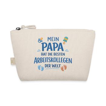 My Dad Has Best Colleagues Baby Gift - Organic Pouch - nature - Front