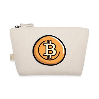Bitcoin Coin Art Emblem - Organic Pouch - nature - Front