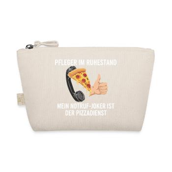 Rentner Notruf Pizzadienst - Bio-Täschchen - Natur - Vorne